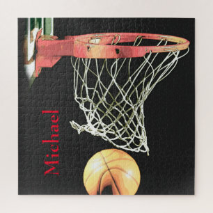 Basketball Artwork Ihr Name Puzzle