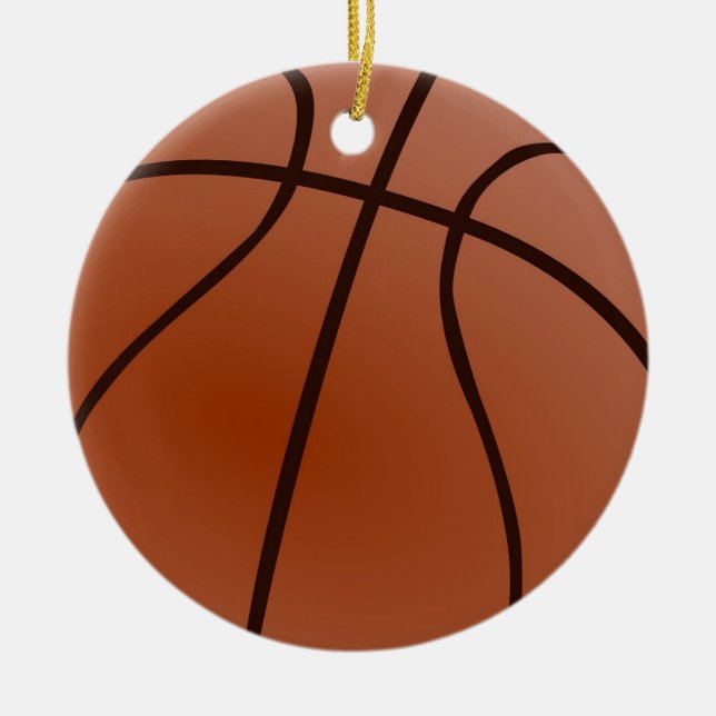 Basketball-Artwork Keramik Ornament (Vorne)