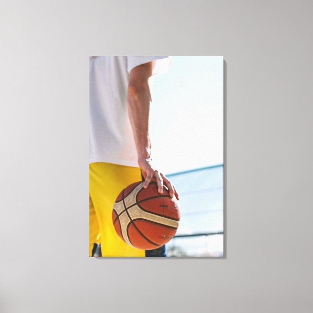Basketball-Artwork Leinwanddruck (Vorderseite)