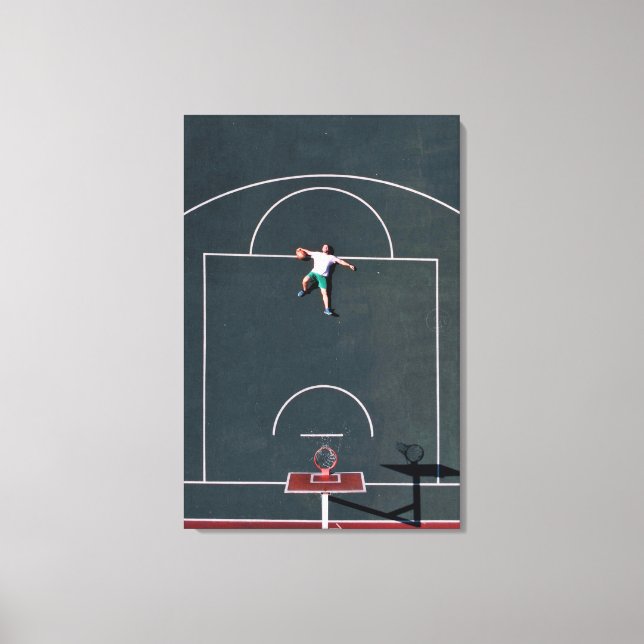 Basketball-Artwork Leinwanddruck (Vorderseite)