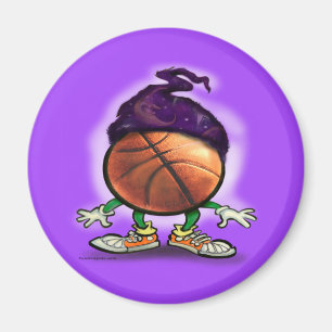 Basketball-Assistent Magnet