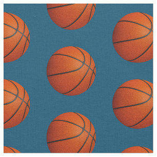 Basketball auf blau oder auf beliebigem Farbsportm Stoff