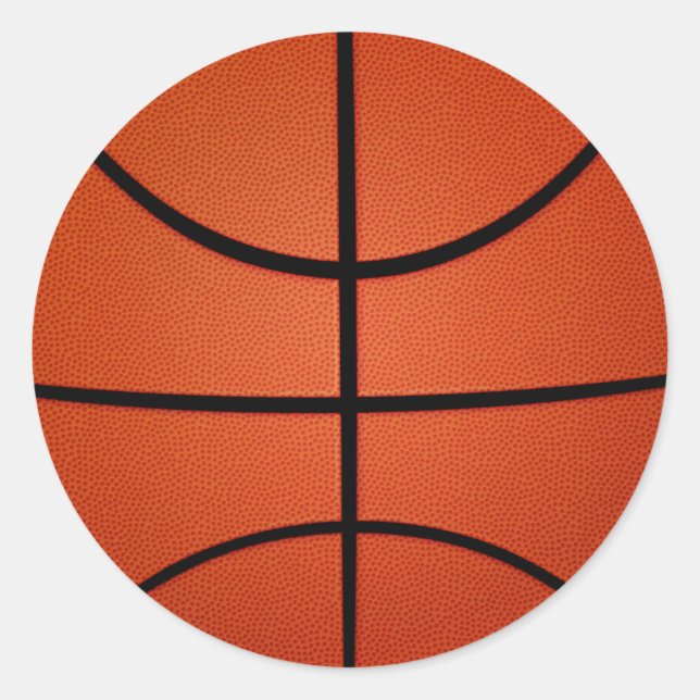 Basketball-Aufkleber Runder Aufkleber (Vorderseite)