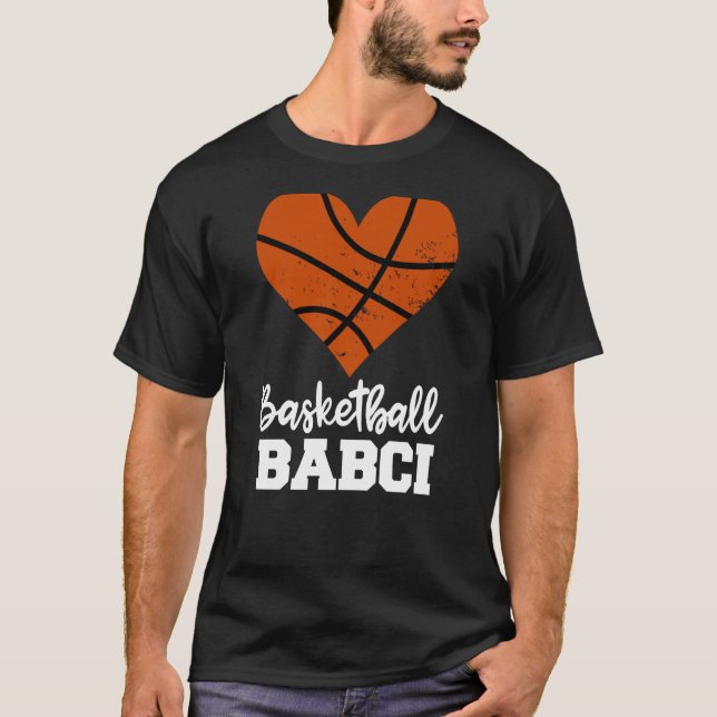 Basketball Babci Basketball Heart Grandma Babci T-Shirt (Vorderseite)