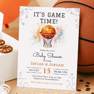 Basketball Baby Dusche Einladung