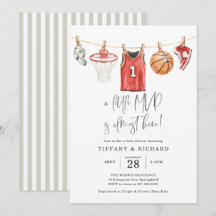Basketball-Baby-Shower-Einladung Einladung