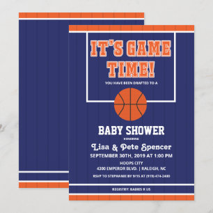 Basketball-Baby-Shower-Einladung Einladung