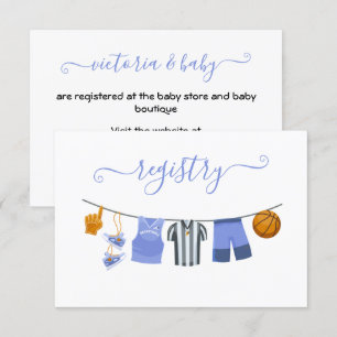 Basketball Baby Showline-Registrierung Einladung