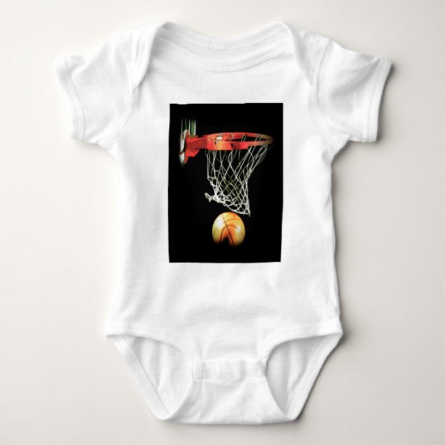 Basketball Baby Strampler (Vorderseite)