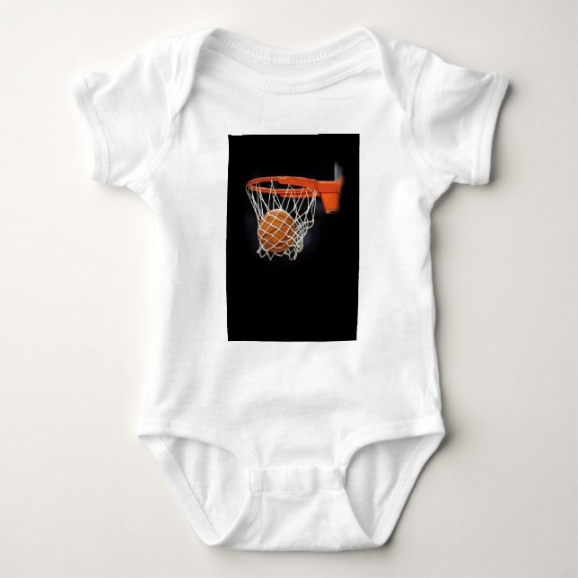 Basketball Baby Strampler (Vorderseite)