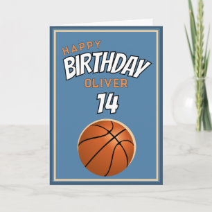Basketball Ball Alles Gute zum Geburtstag Sport Karte