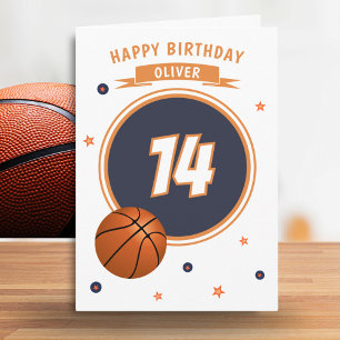 Basketball Ball Alles Gute zum Geburtstag Sport Karte