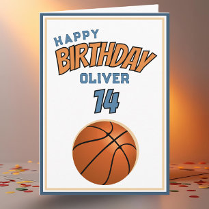Basketball Ball Alles Gute zum Geburtstag Sport Karte