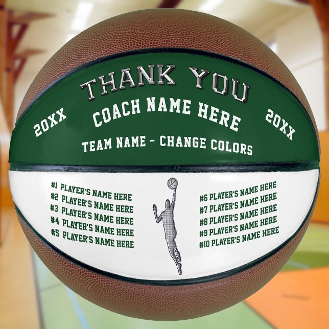Basketball Ball, Basketball-Trainergeschenke (Gift Ideas for Basketball Coaches. Basketball for Coaches. Customized Basketballs. Basketball Gifts)
