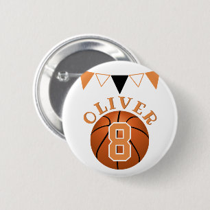 Basketball Ball Bunting Flags Kindergeburtstag Button