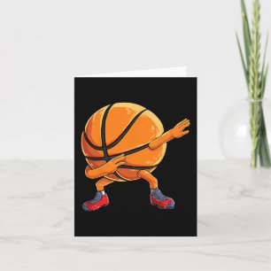 Basketball Ball Fun Boys Dabbing Frauen Sport Karte