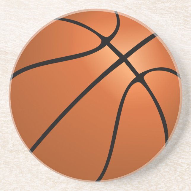 Basketball (Ball) Getränkeuntersetzer (Vorne)