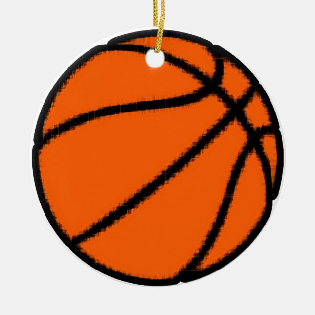 Basketball (Ball) Keramikornament (Vorne)