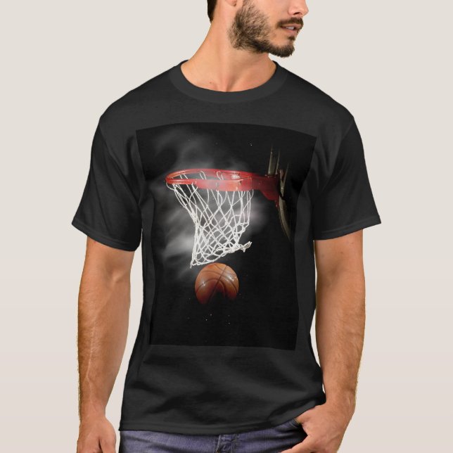 Basketball-Ball & Net T-Shirt (Vorderseite)