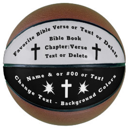Basketball Ball - personalisierte Bibelverse Ball 