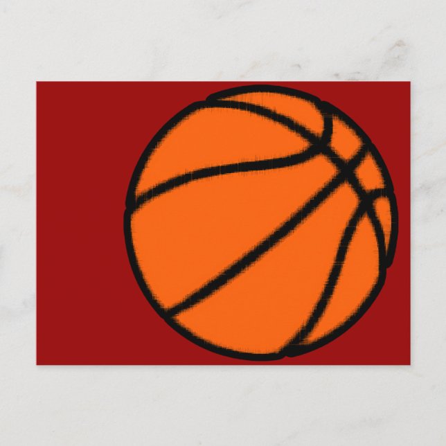 Basketball (Ball) Postkarte (Vorderseite)