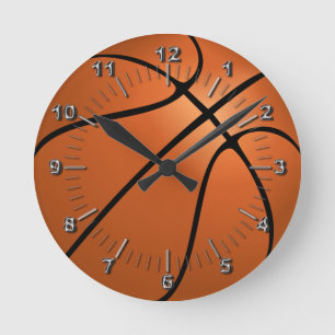 Basketball (Ball) Runde Wanduhr