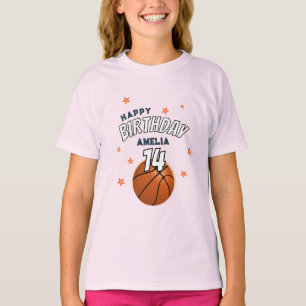 Basketball-Ball-Sport-Happy Geburtstagskind T-Shirt