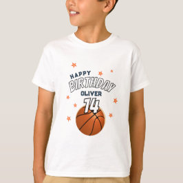 Basketball Ball Sports Happy Geburtstag Junge T-Shirt