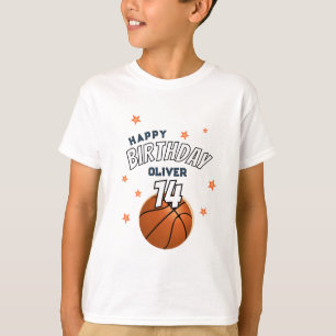 Basketball Ball Sports Happy Geburtstag Junge T-Shirt