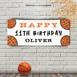 Basketball Ball Sports Kindergeburtstag Party Bann Banner<br><div class="desc">Basketball Ball Sport Geburtstagsparty Banner für Kinder. Personalisieren Sie das Banner mit Ihrem Namen und machen Sie ein cooles Geburtstagsbanner für einen Jungen oder ein Mädchen,  das Basketball Lieben.</div>