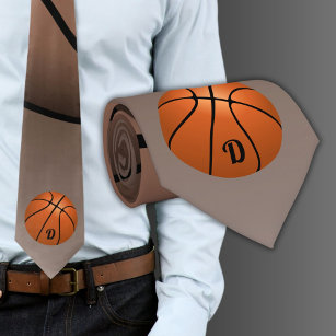 Basketball Ball Sports Monogram Krawatte