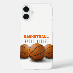 Basketball Balls   Sportvorschriften iPhone 16 Plus Hülle