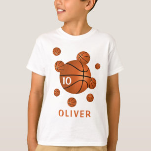 Basketball Balls Sportzeit, Spielernummer T-Shirt