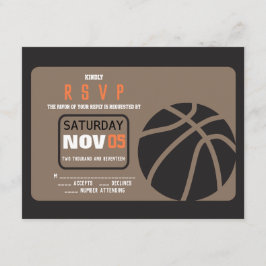 BASKETBALL Bar Mitzvah Einladungskarte Einladung