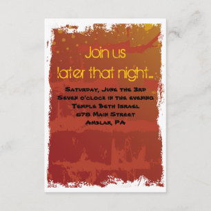 Basketball Bar Mitzvah Party Card Einladung