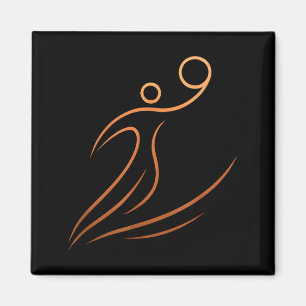 Basketball Baseball 1 Magnet