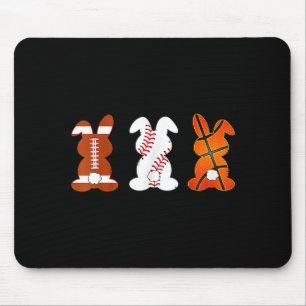 Basketball Baseball Football Sport Ostern Hase Mousepad