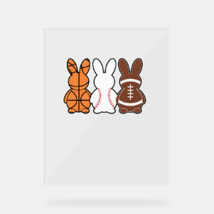 Basketball Baseball Football Sports Ostersonntag R Acrylschild