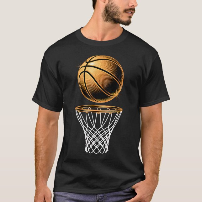 Basketball Basket  Ball Basketball Player Fan Dad  T-Shirt (Vorderseite)
