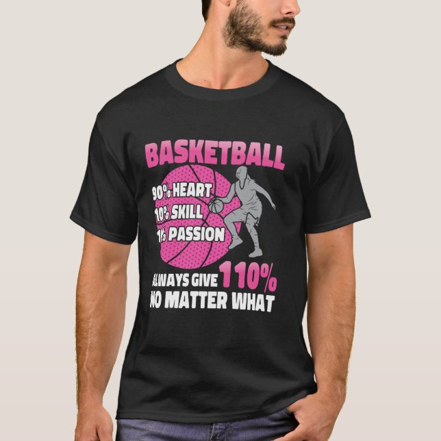 Basketball Basketball 90 Herz 10 Geschicklichkeit  T-Shirt (Vorderseite)
