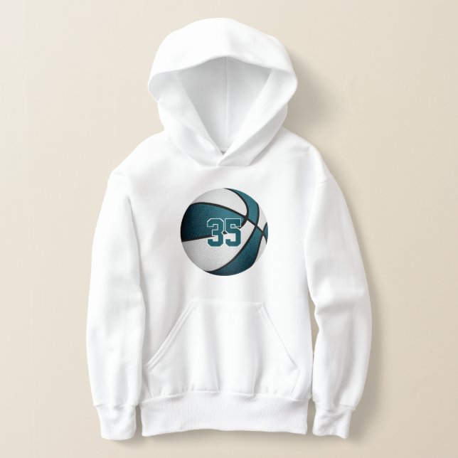 Basketball-Basketball aquamarin Hoodie (Ablage )