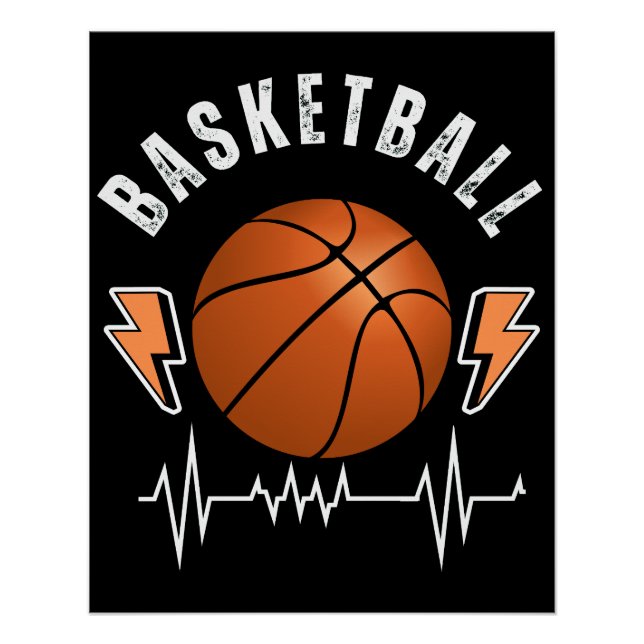 Basketball-Basketball-Basketball-Baller Sport Poster (Vorderseite)