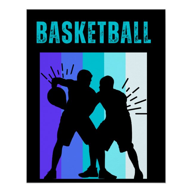 Basketball-Basketball-Basketball-Baller Sport Poster (Vorderseite)