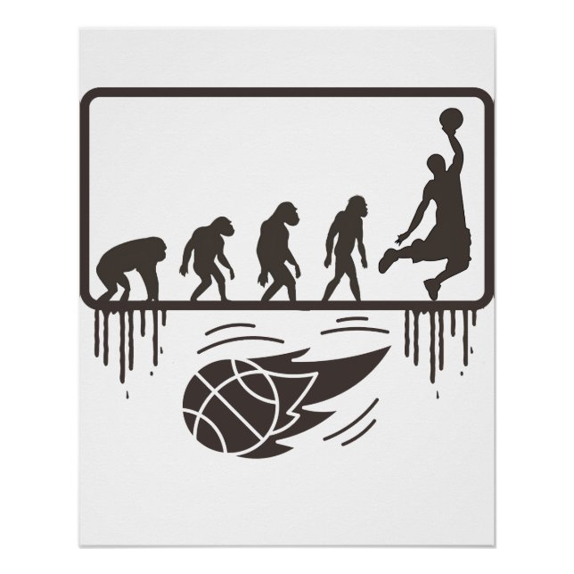 Basketball-Basketball-Basketball-Baller Sport Poster (Vorderseite)