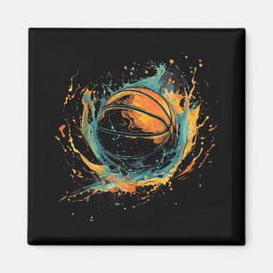 Basketball Basketball Basketball Basketball Wasser Magnet