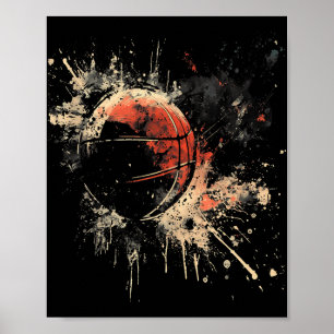 Basketball Basketball Basketball Basketball Wasser Poster