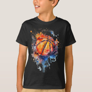 Basketball Basketball Basketball Hoop Farbiges Was T-Shirt