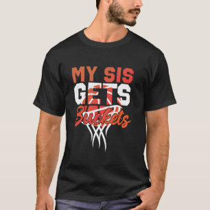 Basketball-Basketball-Schwester Mein Sis bekommt T T-Shirt
