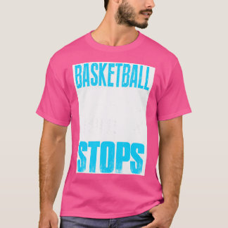 Basketball Basketball Spieler Basketball stoppt Sp T-Shirt