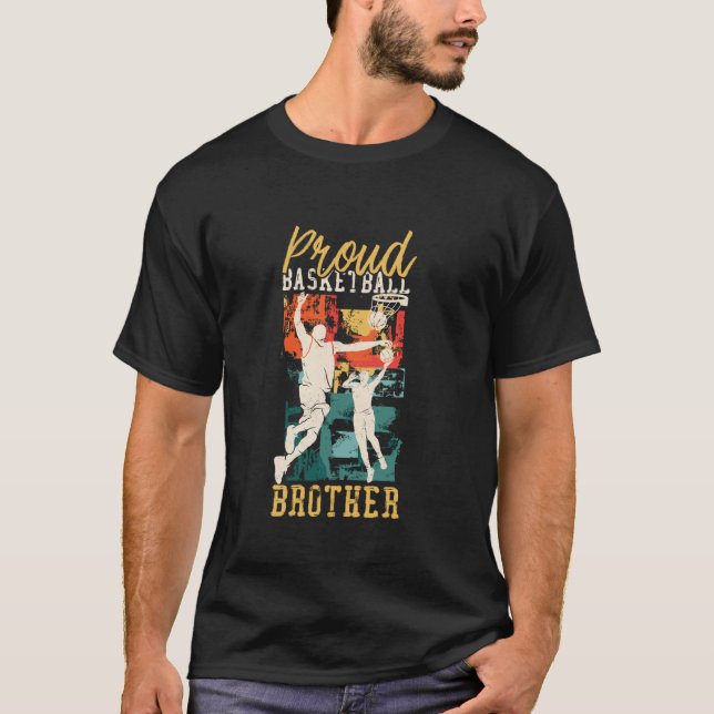 Basketball Bball Brüder Familie Matching Proud Bas T-Shirt (Vorderseite)